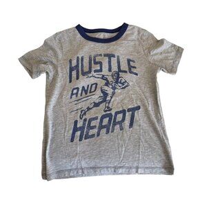 Peek Hustle and Heart Football Tee Size 8